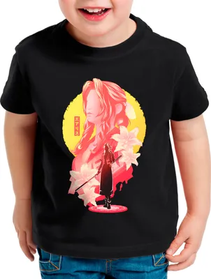 Produktbild von style3 Aerith Flower Girl Kinder T-Shirt anime cloud chocobo sephiroth