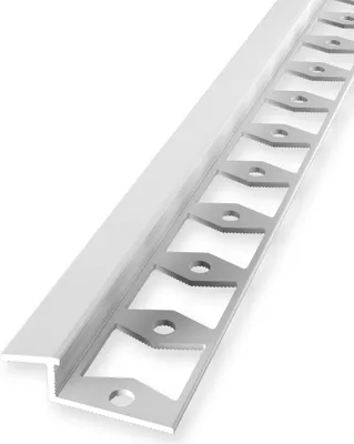 Produktbild von Rampenprofil Anpassungsprofil 8 x 11 x 2500 mm Ausgleichsprofil Einfasshöhe 6 - 8 mm Aluminium Geschlossen Gestanzt Alu Natur Küberit