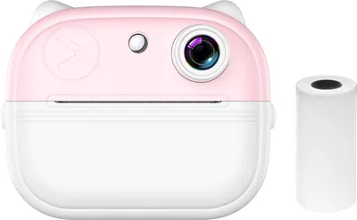 Obrázok produktu pre Detský fotoaparát, termálna okamžitá tlačiareň, 2,0" obrazovka, fototlačiareň, 48 MP, podpora zadnej kamery, časovač nahrávania, nahrávanie videa, termálna tlač bez atramentu s 1 bielym tlačovým papierom, vzdelávacia hračka pre batoľatá, darček k narodeninám pre dievčatá, chlapcov, na dovolenku, cestovanie