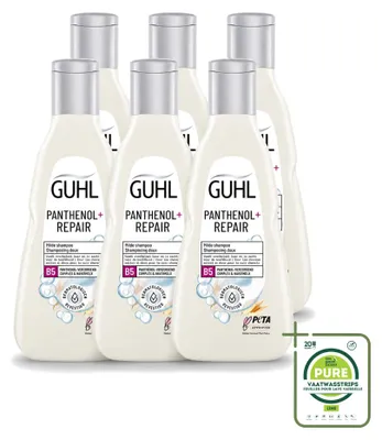 Produktbild von 6 x Guhl Panthenol+ Repair Shampoo - 250 ml - Großpackung - 6 Stücke