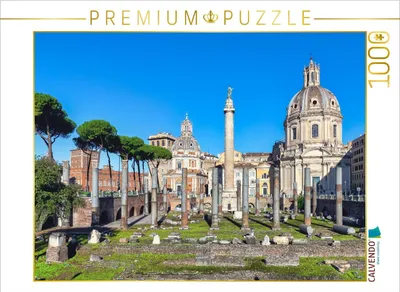 Produktbild von CALVENDO Puzzle Trajansforum mit der Trajanssäule in Rom | 1000 Teile Lege-Größe 64x48cm Foto-Puzzle für glückliche Stunden