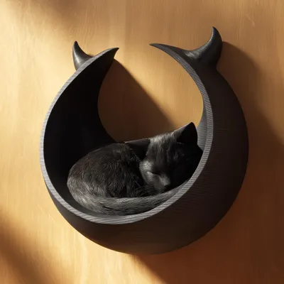 gotisches Halbmond-Katzenwandbett – Decords Katzenwandbett, Produktansicht 1