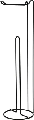 Produktbild von Bathroom Solutions Toilettenpapierhalter - Minimalistisches Design Schwarz 54 cm