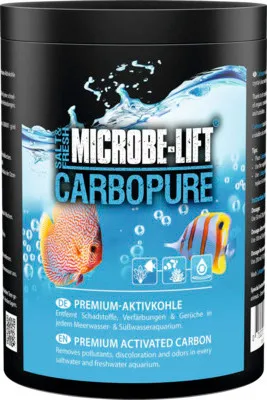 Zdjęcie produktu dla Aktywny węgiel MICROBE-LIFT Carbopure Premium usuwa zanieczyszczenia, przebarwienia i nieprzyjemne zapachy w akwariach słodkowodnych i morskich