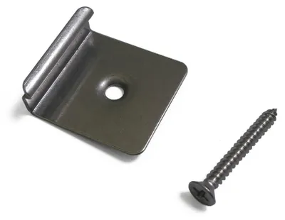 Produktbild von PROFI | 1 Pack | Befestigungsset Start und Endklammern für WPC Terrassendielen, Passgenaue Montage, Unsichtbare Schrauben, Einfache Installation, Profi Montagezubehör