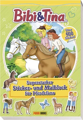 Produktbild von Bibi & Tina: Superstarker Sticker- und Malblock für Pferdefans