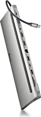 Immagine prodotto di Docking USB Type-C NGS WonderDock12/ 3xUSB/ 2xHDMI/ 1xVGA/ 1xRJ45/ 1xLettore di schede/ 1xJack 3,5/ 1xUSB Type-C PD/ Grigio