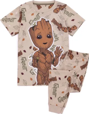 Produktbild von Guardians Of The Galaxy - "I Am Groot" Schlafanzug für Jungen NS8288 (134) (Braun)