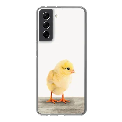Produktbild von MuchoWow® Handyhülle Schutzhülle Hülle für Samsung Galaxy S21 FE Küken - Tiere - Jungen - Mädchen - Kinder Silikon Softcase Handy Hülle - Mobiltelefonhülle