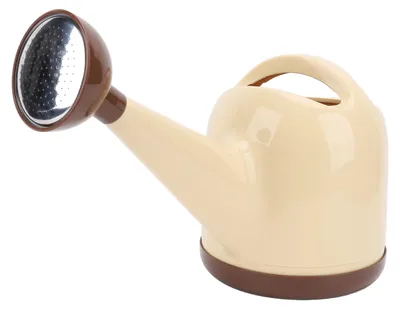 Produktbild von Gießkanne für Zimmerpflanzen, 4 l, verdickter langer Auslauf, Wasser für Zimmerpflanzen, Garten, Blumen, im Freien, Milchgelb