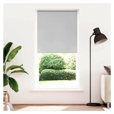 Produktbild von Verdunkelungsrollo Hellgrau 110x230cm, Stoffbreite 105,7cm, Klemmfix, Thermorollo
