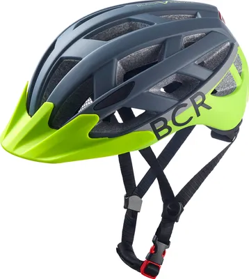 Produktbild von BLACK CREVICE - Damen & Herren Fahrradhelm mit LED Rücklicht | Farbe: Gunmetal/Lime| Größe: S (51-54 cm)
