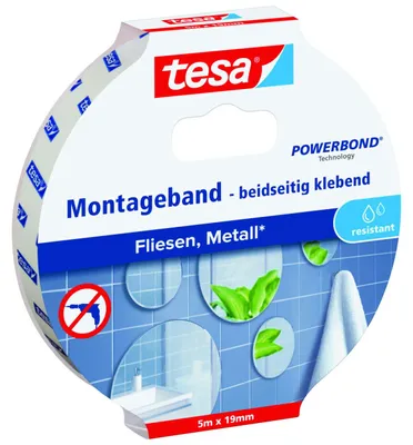 Immagine prodotto di tesa Powerbond nastro di montaggio per piastrelle/metallo, 19 mm x 5,0 m