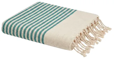 Image de Pour enfants, serviette Zanziba - 100 x 200 cm - Turquoise | par Reva
