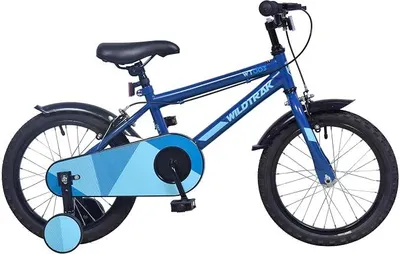 Imagen del producto de Silecomplaza: Bicicleta para niños de 4 a 6 años, con ruedas de 16 pulgadas y ruedas de apoyo, color azul