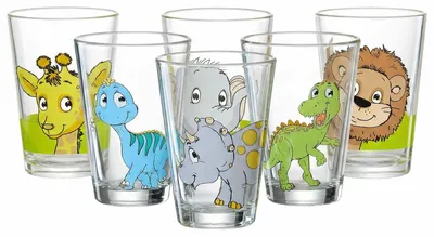Produktbild von Ritzenhoff & Breker Dino und Dschungeltiere Kinderbecher-Set 6-teilig