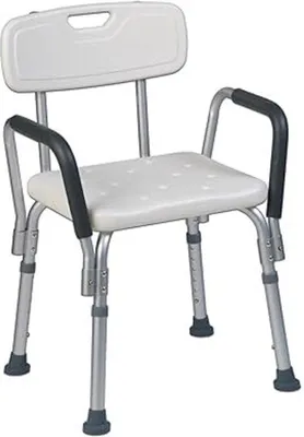 Produktbild von Famanu Duschstuhl höhenverstellbar - Anti-Rutsch, Aluminium