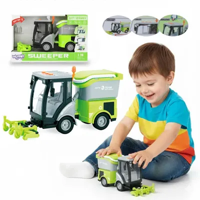 Produktbild von Woopie City Sweeper 1:16 Grüne Sound- und Lichteffekte