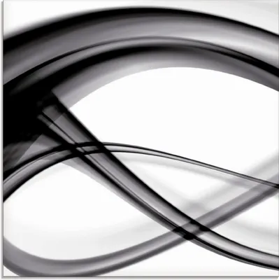 Produktbild von ARTland Glasbild Abstrakte Komposition (s/w) Größe: 50x50 cm