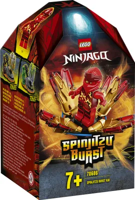 Zdjęcie produktu dla LEGO NINJAGO Spinjitzu Burst Kai Spinner Toy, Zestaw do budowania, 7 lat(a), 48 szt., 90 g