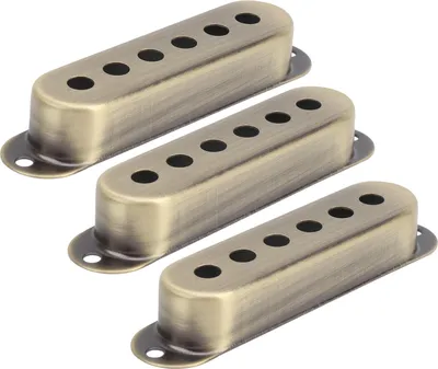 Obrázek produktu pro Single Coil 48/50 Single Pickup Cover, Gitarren Pickup Cover / 52 Mm 3 Stck Single Coil Pickup Cover Messing fr E-Gitarre St Sq (Bronzefarbe)