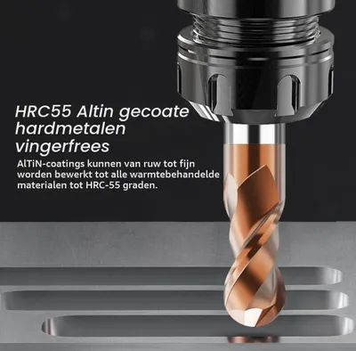 Productafbeelding van Radiusfrees, kogelkopfrees, diameter 10 mm, AlTiN coating