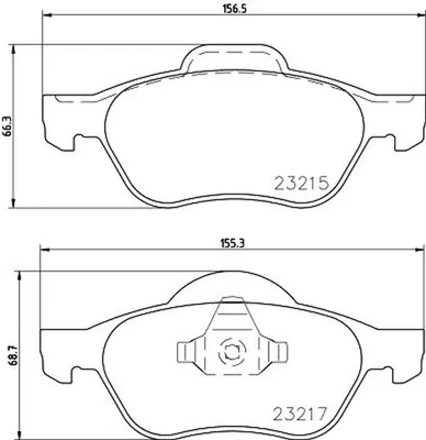 Produktbild von HELLA Bremsbeläge Satz Vorne Bremsklötze für RENAULT TWINGO II (CN0) 8DB 355 009-091