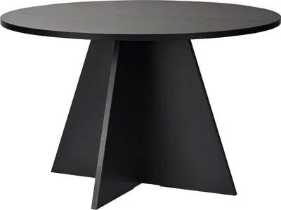 Image de Skye Decor, Virella - Wood Black, Table de salle à manger, bois noir, plateau 100 % mélamine, 120 x 120 x 75 cm
