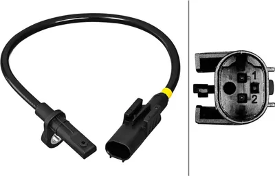Produktbild von HELLA ABS Sensor Raddrehzahl Hinten passend für MERCEDES-BENZ M-Klasse (W166) 6PU 358 217-161
