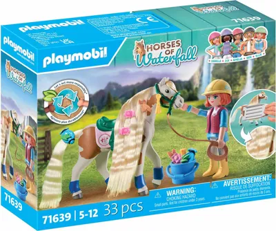 Produktbild von PLAYMOBIL Ellie & Pferd mit Kreppeisen