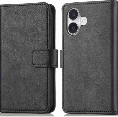 Zdjęcie produktu dla imoshion Luxe Bookcase dla Apple iPhone 16 Plus - Czarny