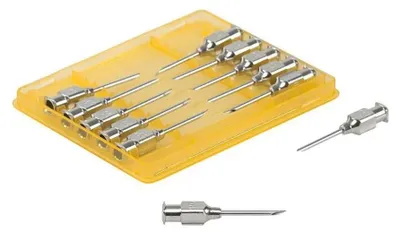 Zdjęcie produktu dla Igła weterynaryjna Kruuse, 1,6 x 20 mm, 16G x 3/4 cala, 12 sztuk, złota. Golden, uniwersalny rozmiar