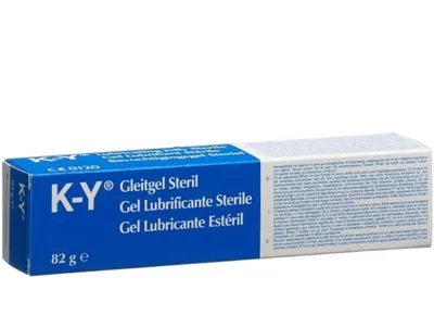 Produktbild von K - Y Gleitgel Steril – Medizinisches Gleitmittel auf Wasserbasis, für Feuchtigkeit & Gleitfähigkeit – Leicht abwaschbar & parfümfrei – 2 x 82 g