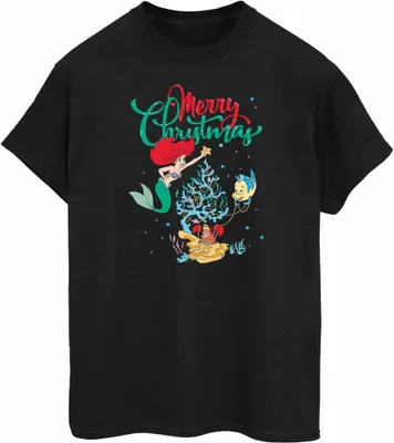 Produktbild von Disney - "Merry Christmas" T-Shirt für Damen BI51890 (XXL) (Schwarz)