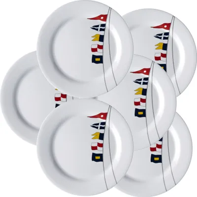 Immagine prodotto di Piatto da pranzo, piatto grande, 25 cm, rotondo - Regata, - set di 6