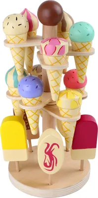 Produktbild von Holz-Eisstand für Kinder ab 3 Jahren - Spielzeug für Rollenspiele