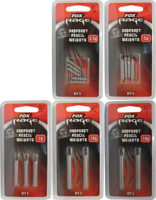 Produktbild von Fox Rage Drop Shot Tungsten Weight Bleie , Gewicht:5g