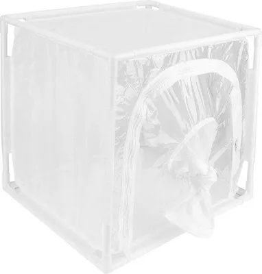 Obrázek produktu pro Kryt ventilátoru s ochranou proti hmyzu pro venkovní použití, rozměry 40 x 30 x 40 cm.