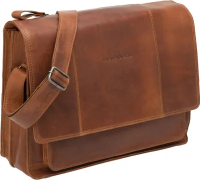 Produktbild von New Looxs Radtasche Fellini Leather Cognac 15 Zoll - elegante Business-Bike-T...