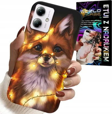 Zdjęcie produktu dla Etui Do Motorola Moto G54 5G - Słodki Lisek Zwierzęta Leśne Case +Szkło