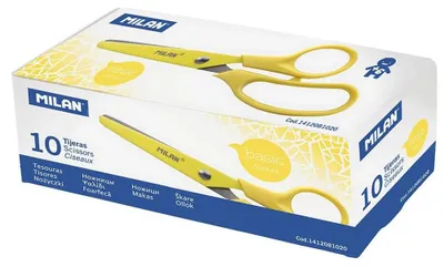 Produktbild von Milan Schachtel 10 Basis Scheren Silber Kinder Silber One Size