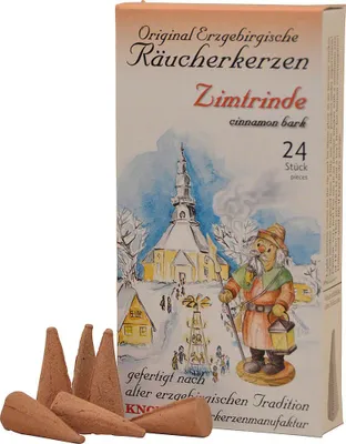 Imagen del producto de Velas aromáticas con aroma a canela, 24 unidades – Aroma navideño tradicional