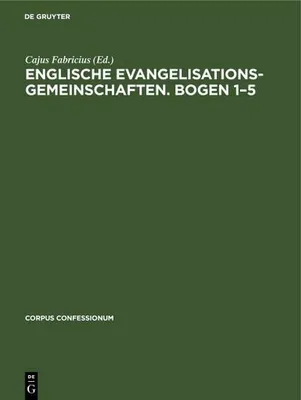 Produktbild von Englische Evangelisationsgemeinschaften. Bogen 1-5