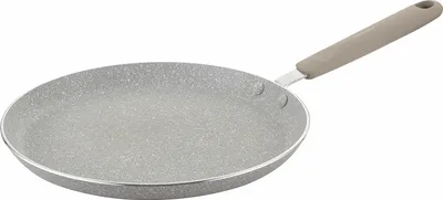 Produktbild von FLORINA - Crepe Pfanne SANDY ORGANIC I 25 cm Durchmesser I Pfanne Induktion für Pancake, Omelette, Tortilla I Antihaftbeschichtet I Geeignet für Induktionsherd, Gasherd und Elektroherd (Grau)