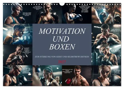 Produktbild von Motivation und Boxen (Wandkalender 2027 DIN A3 quer), CALVENDO Monatskalender