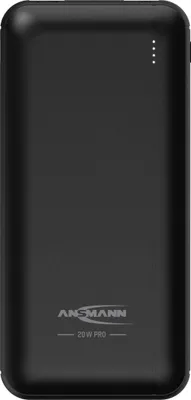 Obrázok produktu pre Ansmann PB320PD, 20000 mAh, Lítium polymér (lipo), Quick Charge 3.0, 3,7 V, Čierna