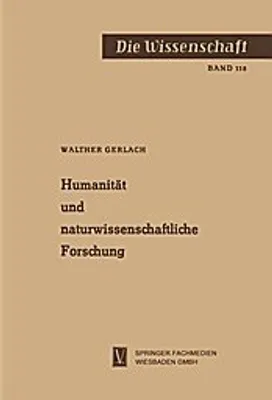 Obrázek produktu pro Humanität und naturwissenschaftliche Forschung