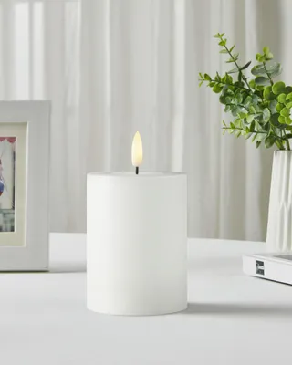 Produktbild von Eglo LED Kerze Leskino warmweiß 10 x Ø 7,5 cm weiß