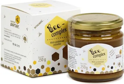 Produktbild von BARTNIK Bienenkomplex 0,25 kg (Honig + Pollen + Bienenbrot + Propolis + Gelée Royale)