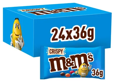 Zdjęcie produktu dla m&m's 464176 m&m's CRISPY Schokobonbons 24x 36,0 g